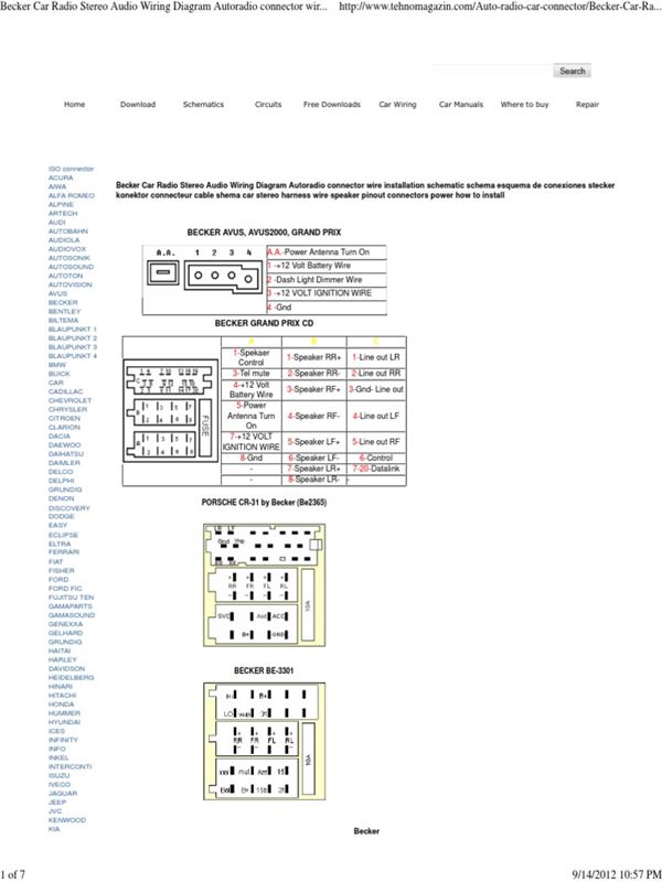 Daimler Chrysler Stereo Wiring Diagram