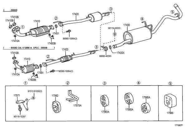 2006 Toyota Tundra Exhaust System Diagram