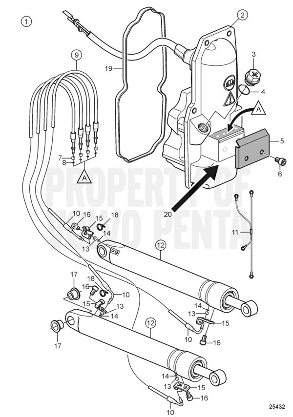 Volvo Penta Tilt Trim Diagram