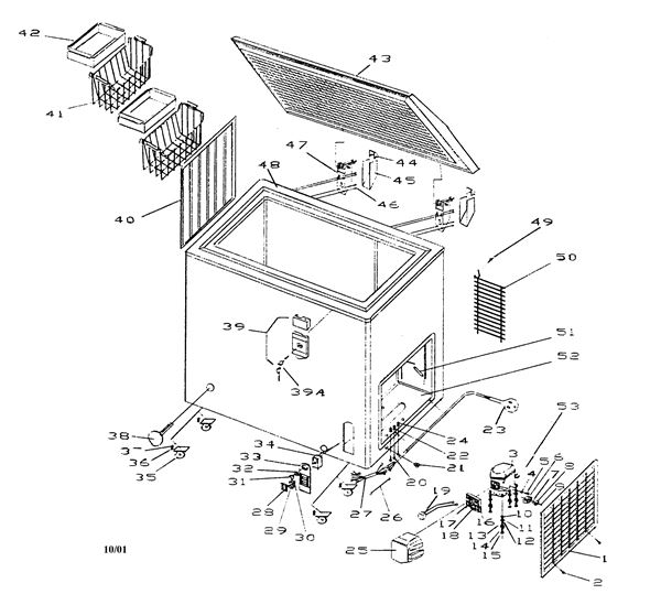 Deep Freezer Diagram