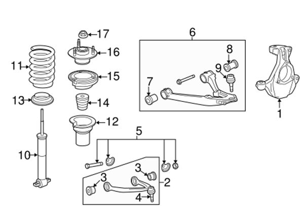 Silverado Front Suspension Diagram