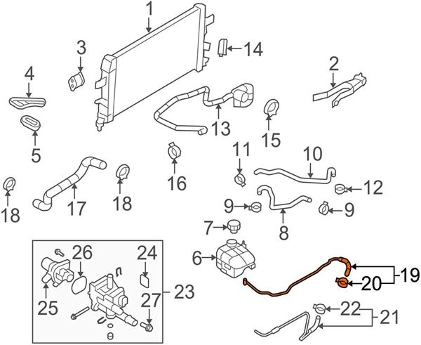 Chevy Sonic Heater Hose Diagram