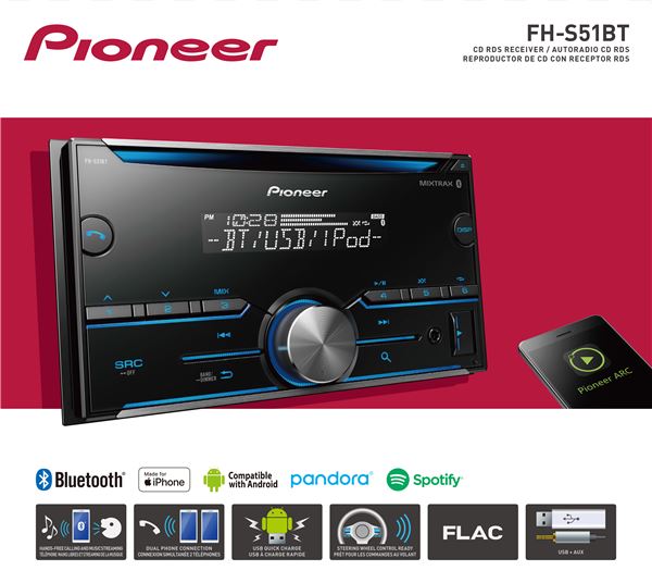 Pioneer Fh S51bt Wiring Harness Diagram