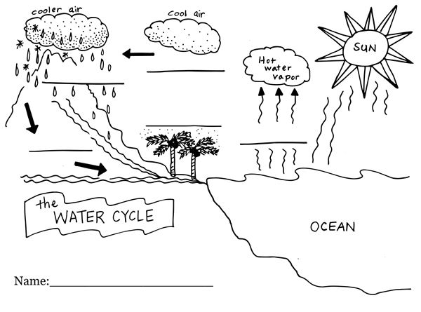 Water Cycle Diagram Worksheet Pdf