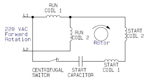 Single Phase Dual Voltage Motor Wiring Diagram