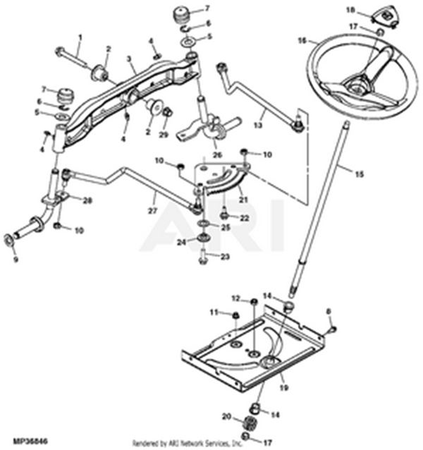 John Deere C Deck Belt Diagram