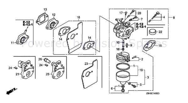 Honda Carburetor Diagram