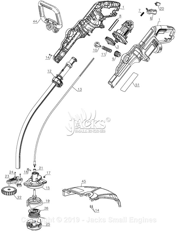 Black And Decker Grass Hog Parts Diagram