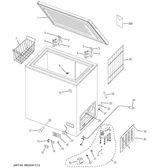 Idylis Freezer Parts Diagram