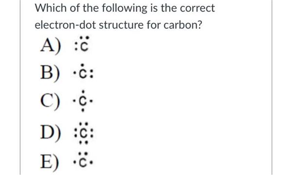 Electron Dot Diagram Carbon