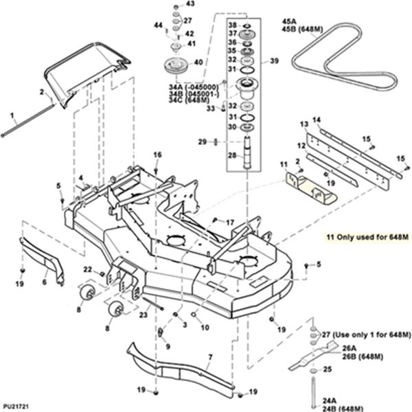 John Deere Mower Deck Diagram