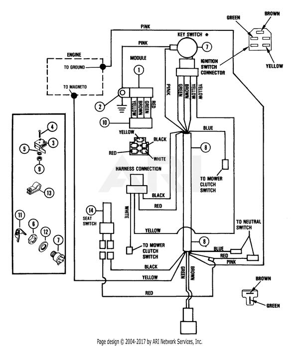 Lawn Tractor Starter Solenoid Wiring Diagram