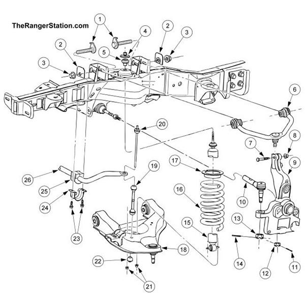 Ford F X Front Suspension Diagram